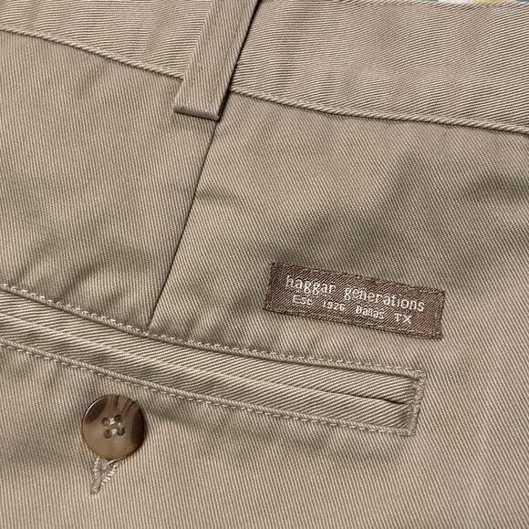 Haggar Men’s 100% Cotton Khaki Pants – Size 31x31 (Baggy Grandpa Fit) - Picture 5 of 7